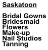 Saskatoon  Bridal Gowns Bridesmaid  Flowers Make-up Nail Studios Tanning