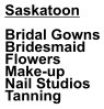 Saskatoon  Bridal Gowns Bridesmaid  Flowers Make-up Nail Studios Tanning